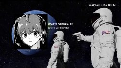 Sakura Best Girl Mikadono Meme Template