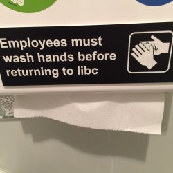 Employees must wash hands before Meme Template