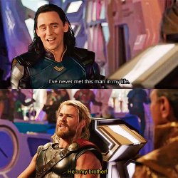 Thor Loki I've Never Met This Man In My Life Meme Template