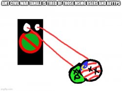 Amt civil war tangle is tired of those auttps and msmg users Meme Template