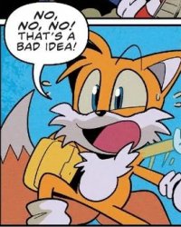 tails thats a bad idea Meme Template