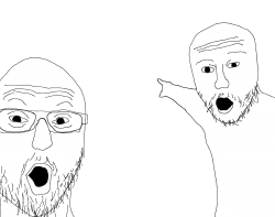 two soyjacks transparent Meme Template