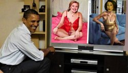 obama watching hillary and pelosi onsenior MyFans Meme Template