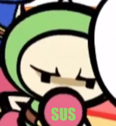 Sus (Green Bomber) Meme Template