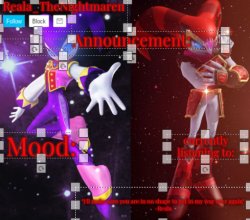 Reala_TheNightmaren announcement template Meme Template