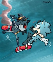 Sonic OVA redraw: vs Metal Meme Template