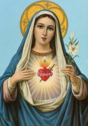 Immaculate heart of Mary Meme Template