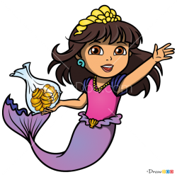 Dora mermaid Meme Template