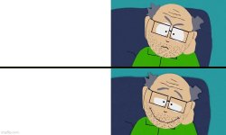 Frustrated/Relieved Mister Garrison Meme Template