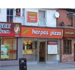 Herpes pizza Meme Template