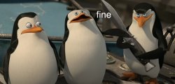 angy penguins of Madagascar Meme Template