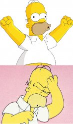 Homer Simpson boo yey Meme Template