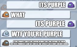 self purple Meme Template