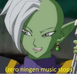 zero ningen music stops Meme Template