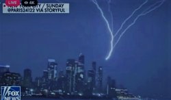 building where trump is indicted gets lightning bolt Meme Template