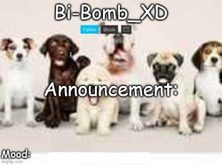 Bi-Bomb's announcement temp (Thx TheBlookWhoKirbs) Meme Template