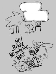 sonic and blaze bat Meme Template