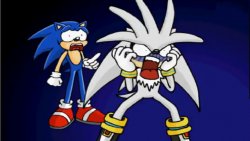 sonic and silver shock Meme Template