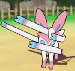 Sylveon dabbing Meme Template