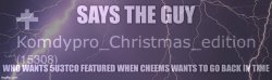 Says the guy who Wants 5u3tco featured Meme Template