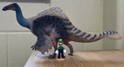 luigi and deinocheirus Meme Template