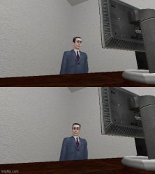 Gman computer Meme Template