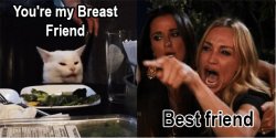 Breast friend Meme Template