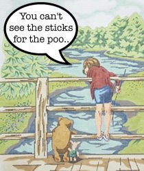 Pooh Sticks Meme Template