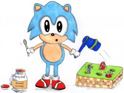 Baby Sonic Meme Template