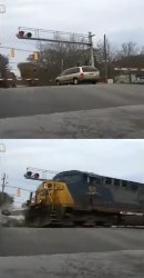 Train Hits A Minivan Meme Template