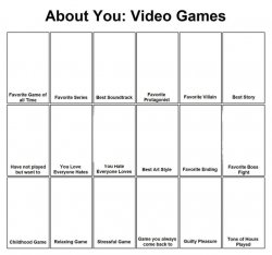 About you: video games Meme Template