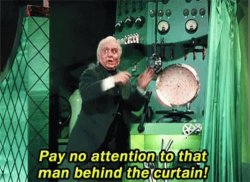 Wizard of Oz - Man behind the Curtain Meme Template