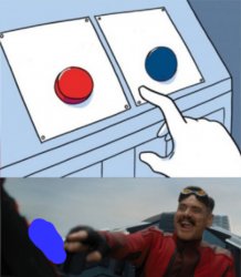 Robotic pressed Blue Meme Template