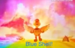 Mario movie blue shell Meme Template
