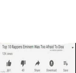 Top 10 Rappers Eminem Was Too Afraid To Diss Meme Template