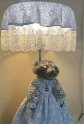 Raccoon light with a dress Meme Template