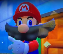 Mario disappears Meme Template