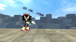 shadow go on jump Meme Template