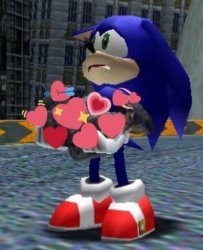 sonic with hearts Meme Template