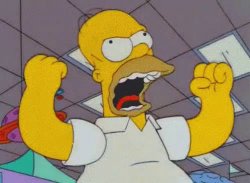 Homero gritando Meme Template