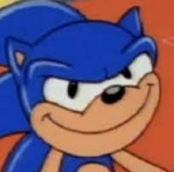 sonic smirk no writing Meme Template