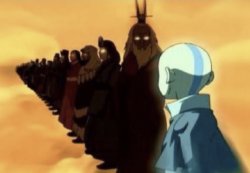 Aang sees past avatars Meme Template