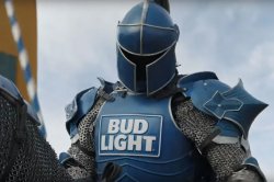 Bud Light Knight Meme Template