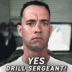 Yes Drill Sergeant! Meme Template