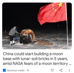 China colonizing the moon Meme Template