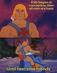 All men are trans Meme Template