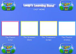 Leap's Learning Band Cast Meme Meme Template