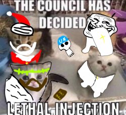 The council has decided lethal injection (christian version) Meme Template