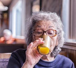 Old elderly senior woman orange juice screwdriver TOP JPP Meme Template