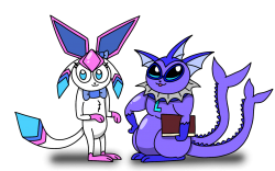 sylceon and leroy (drawn by PT) Meme Template